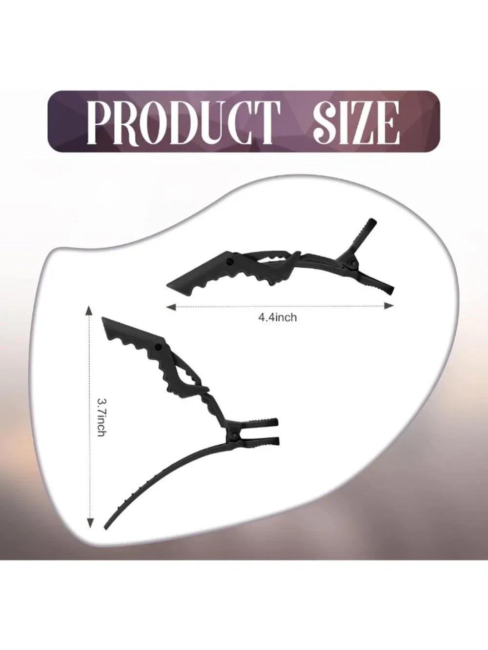 80 Pack Wide Teeth Alligator Hair Sectioning Clips for Women - Home Styling